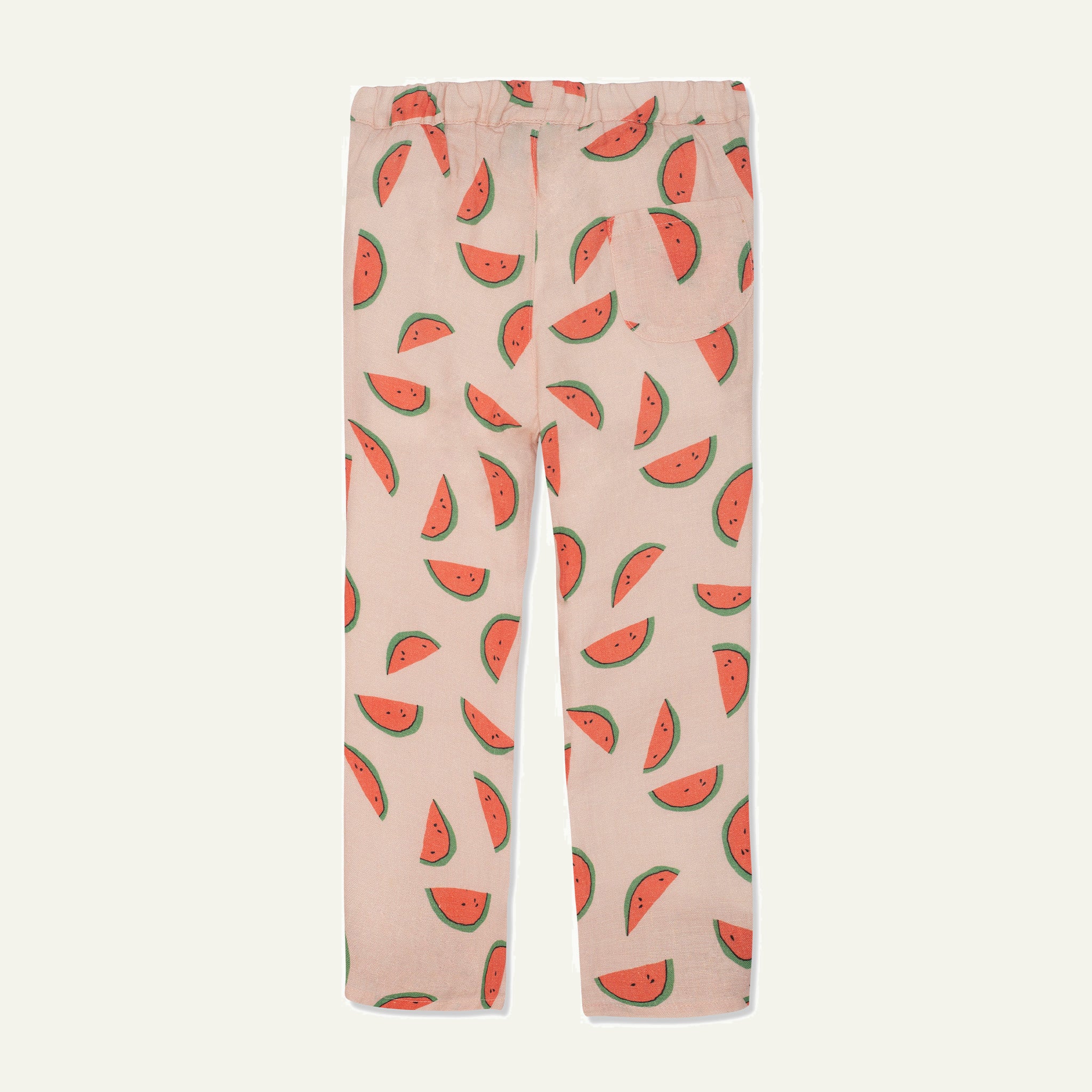 Watermelon Slices Linen Kid Pants