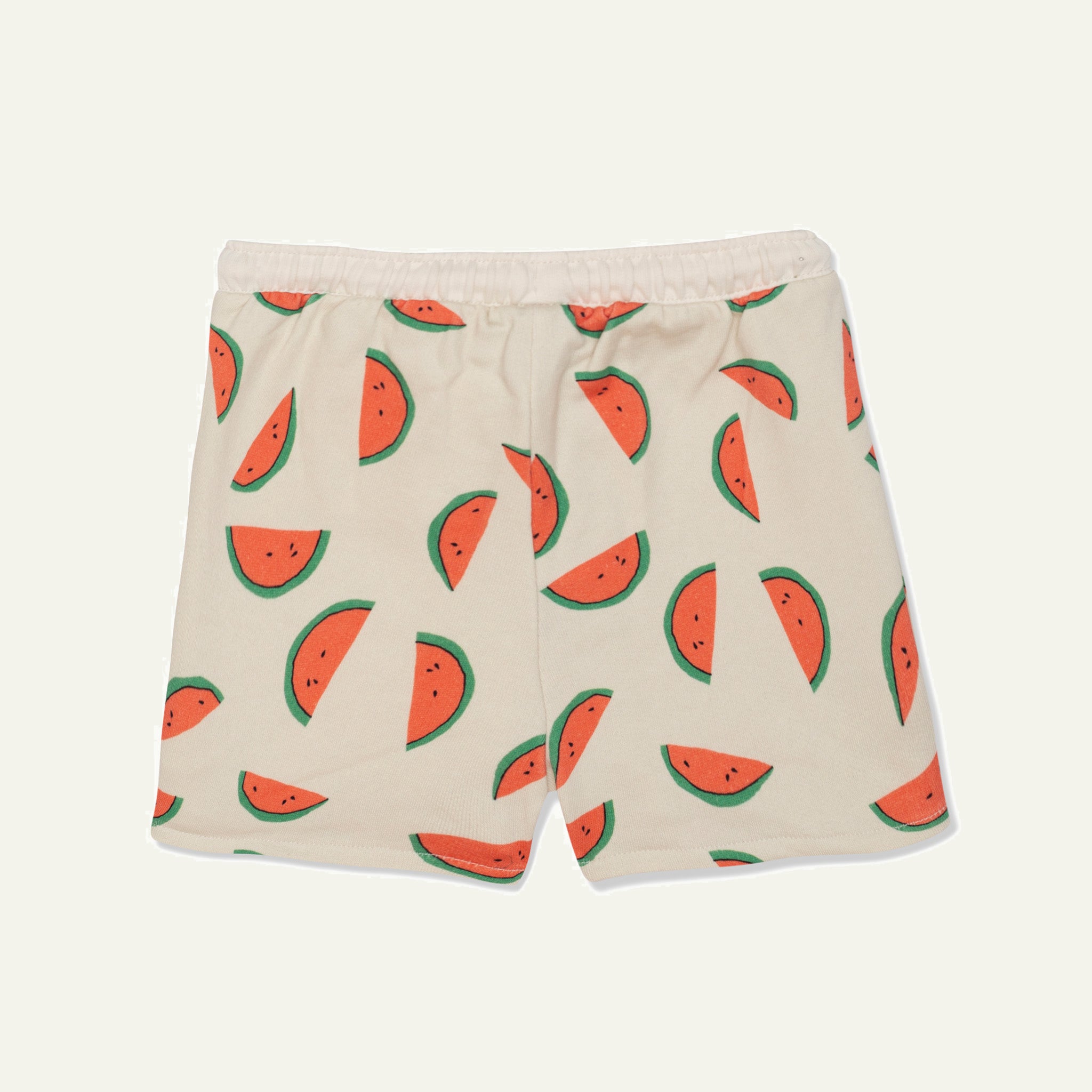 Recycled Cotton Watermelon Slices Cropped Girl Shorts