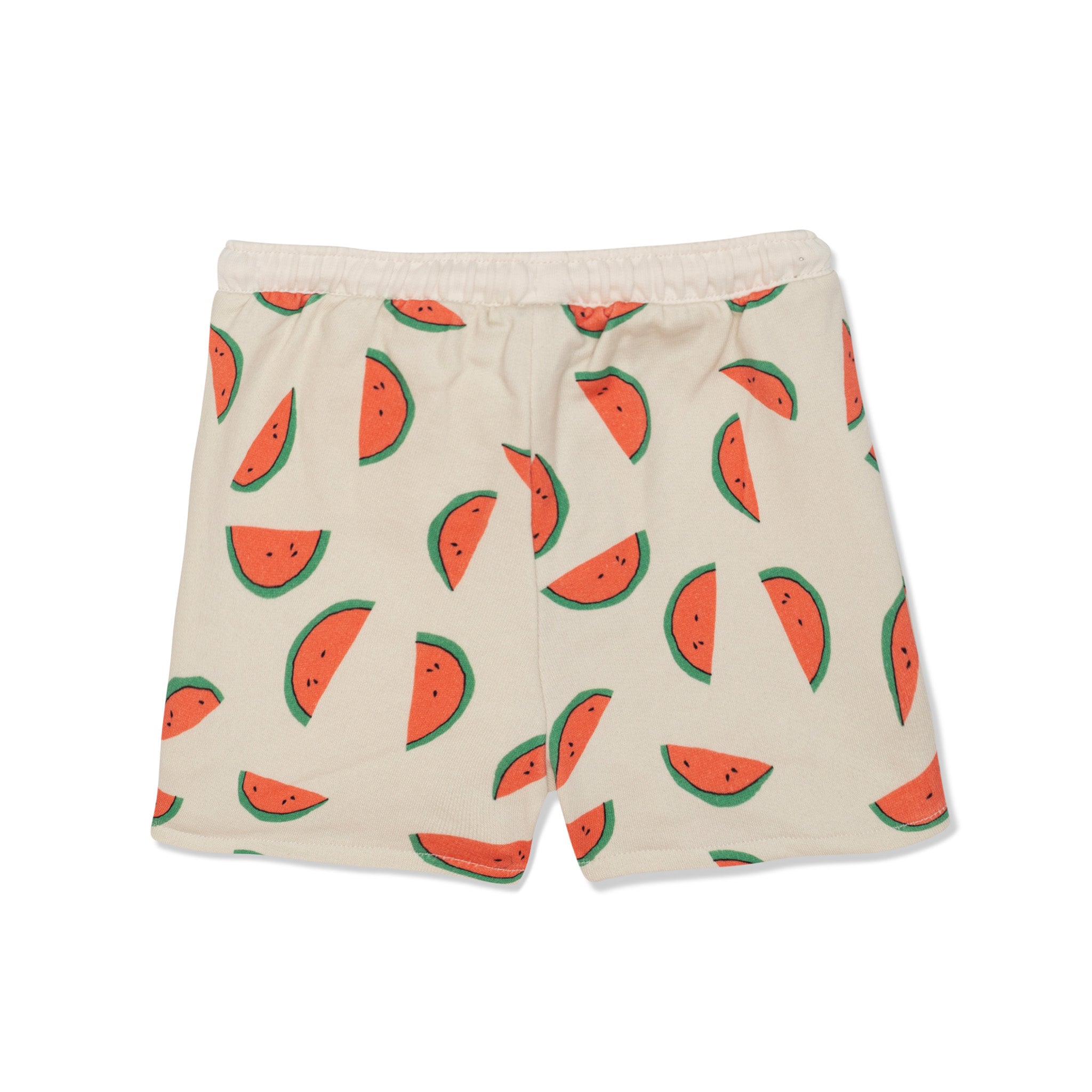 Recycled Cotton Watermelon Slices Cropped Girl Shorts