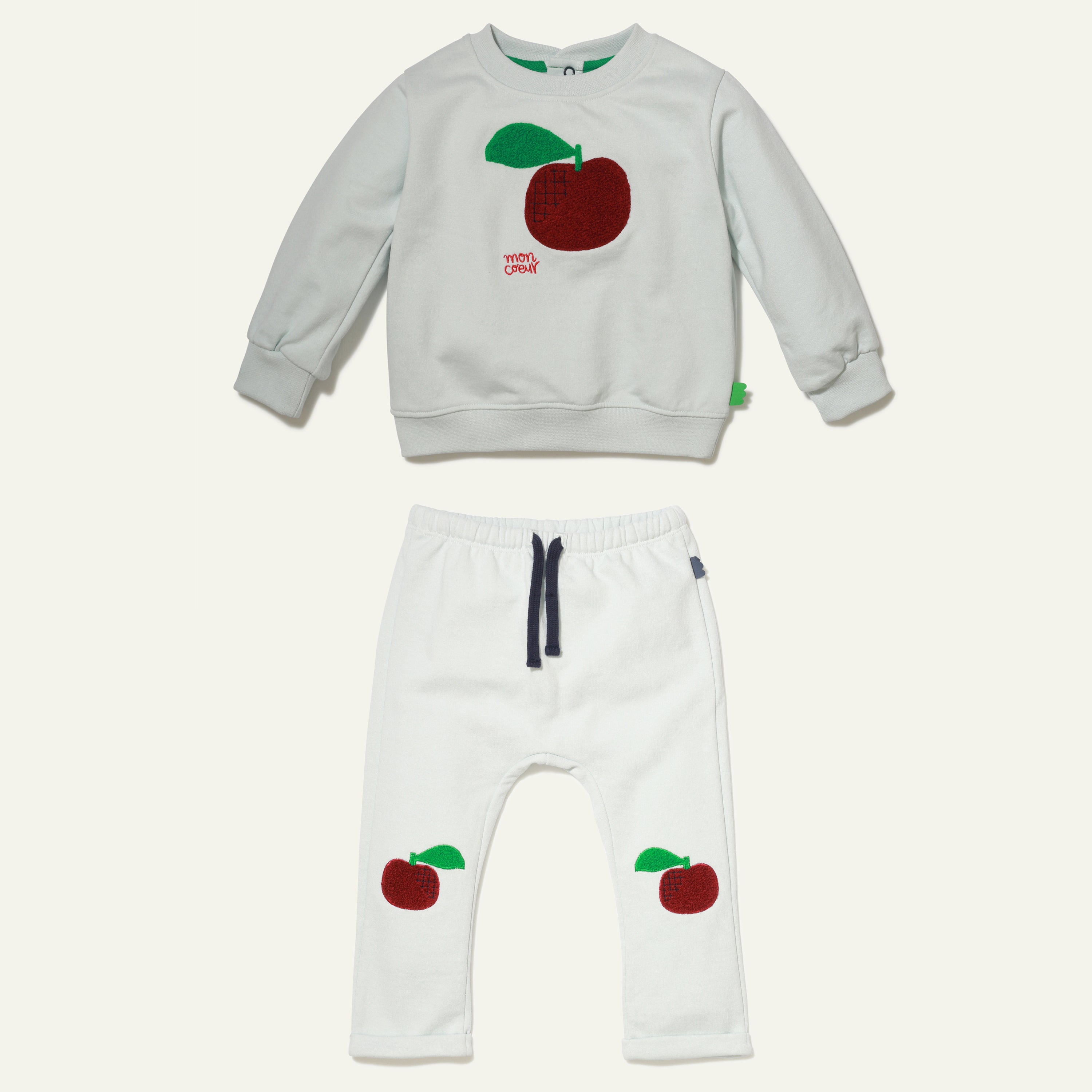 Recycled Cotton Apple Baby Set